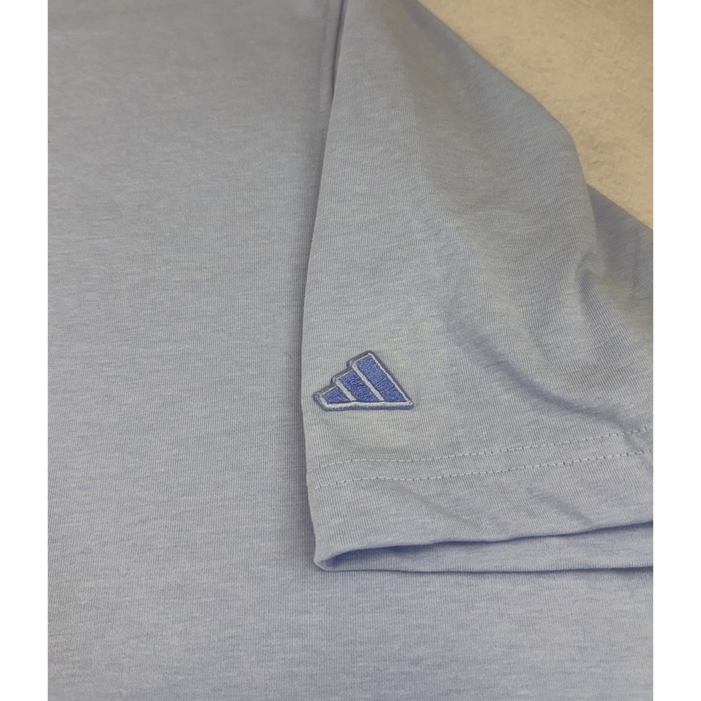 ADIDAS Men's Go-To Polo Shirt, NWT, 2XL XXL, HS1109, Color: Blue Dawn Melange - Picture 7 of 11